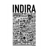Indira Hundnamn Poster