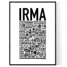 Irma Hundnamn Poster