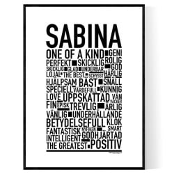 Sabina Poster