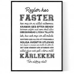Fasters Regler Poster