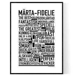Märta-Fidelie Poster
