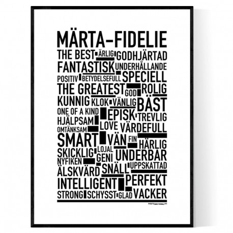 Märta-Fidelie Poster