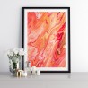 Orange Abstract Marble