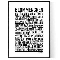 Blommengren Poster 