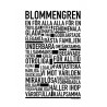 Blommengren Poster 