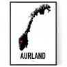 Aurland Heart Poster
