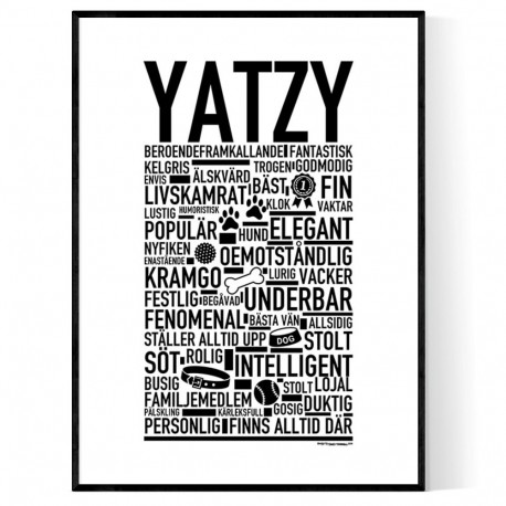 Yatzy Hundnamn Poster