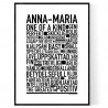 Anna-Maria Poster
