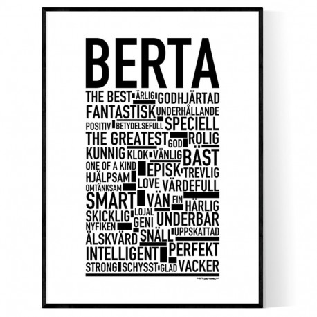 Berta Poster