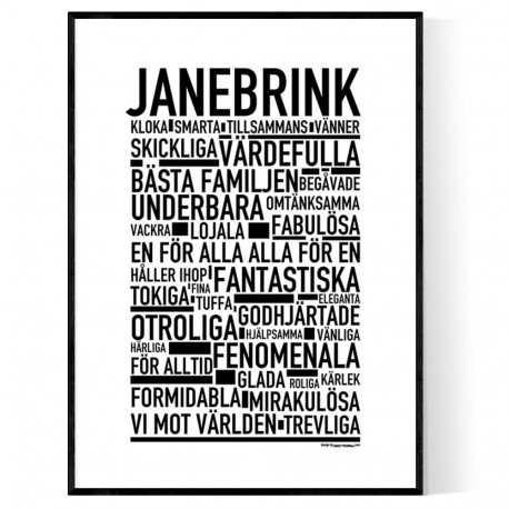 Janebrink Poster 