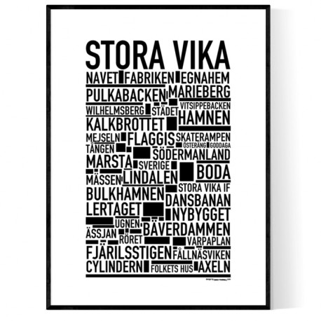 Stora Vika Poster