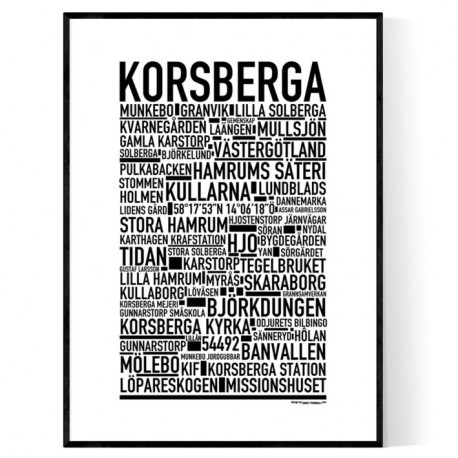 Korsberga Poster