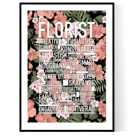 Florist Flowers Poster