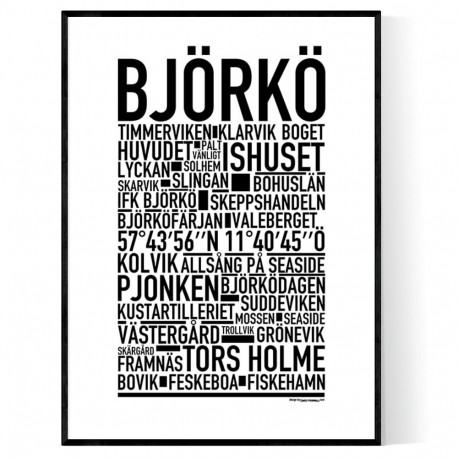 Björkö Poster