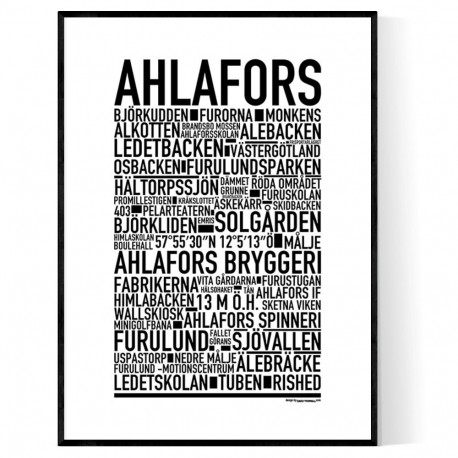 Ahlafors Poster
