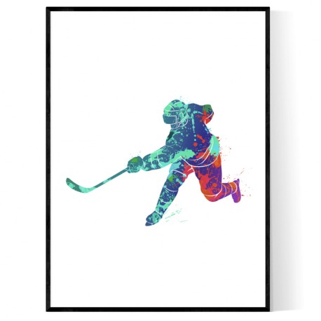 Abstrakt Hockeyspelare