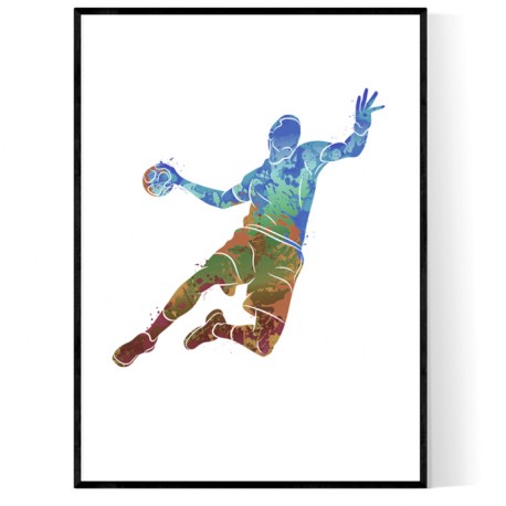 Abstrakt Handbollsspelare