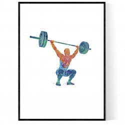 Abstrakt Strongman Poster