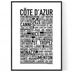 Côte D’Azur Poster