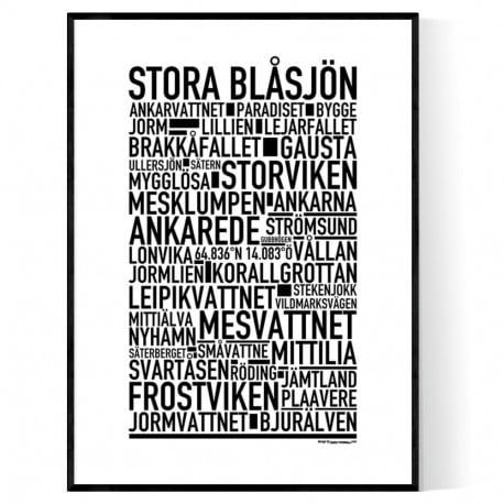 Stora Blåsjön Poster