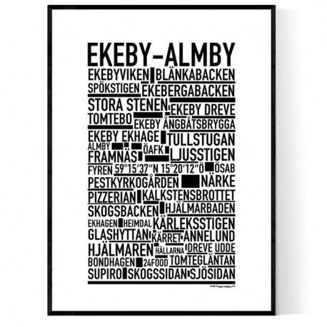 Ekeby-Almby Poster