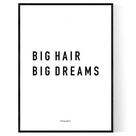 Big Hair Poster