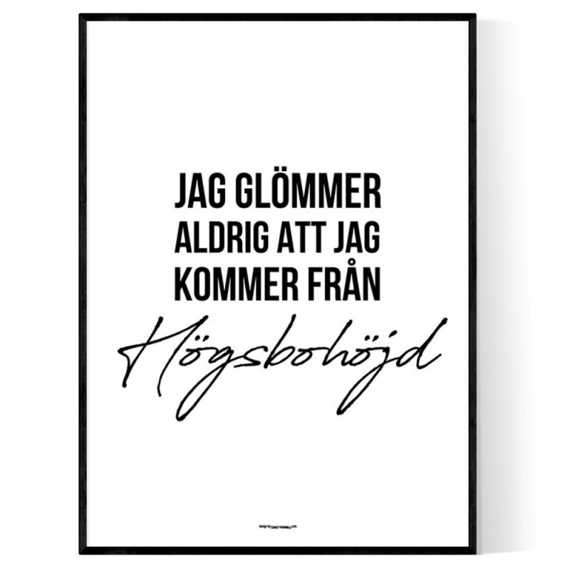 Från Högsbohöjd Poster