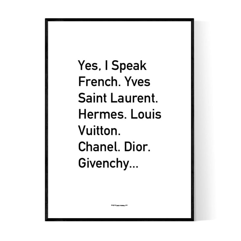 French Language Poster