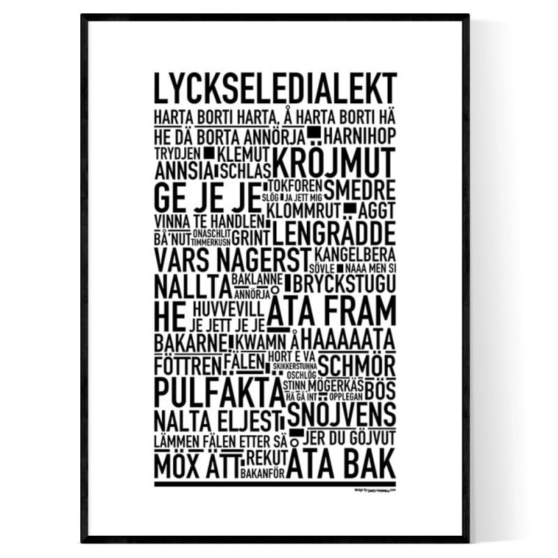 Lyckseledialekt Poster