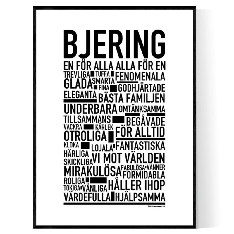 Bjering Poster