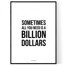 Billion Dollar Poster