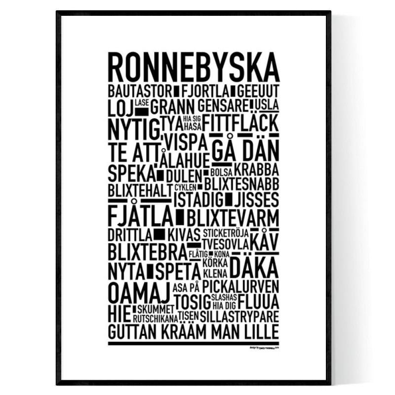Ronnebyska Poster