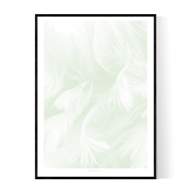 Abstract Green Feathers