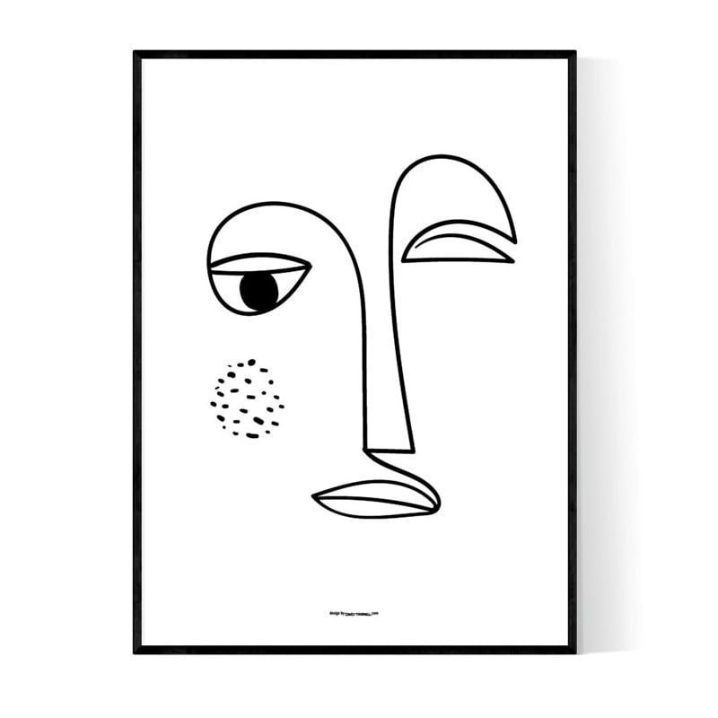 Wink Face Poster