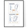 Mussel Oyster Poster
