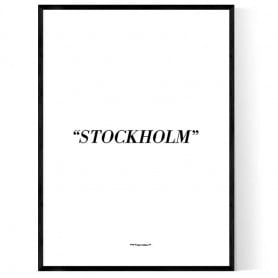 Stockholm Alt Poster