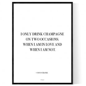 Champagne Love Poster