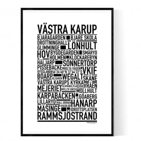 Västra Karup Poster