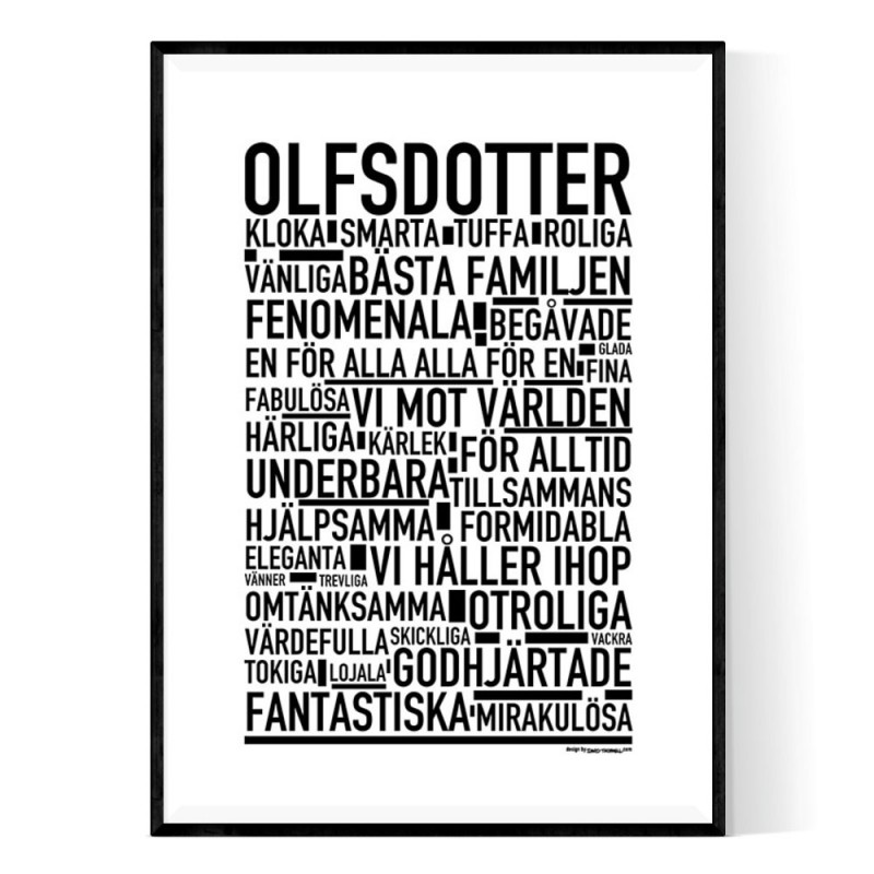 Olfsdotter Poster