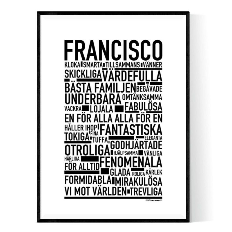 Francisco Efternamn Poster