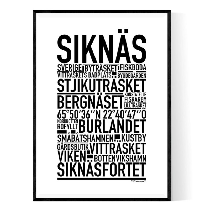 Siknäs Poster