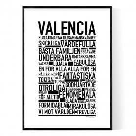 Valencia Efternamn Poster