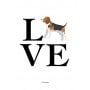 Love Beagle Poster