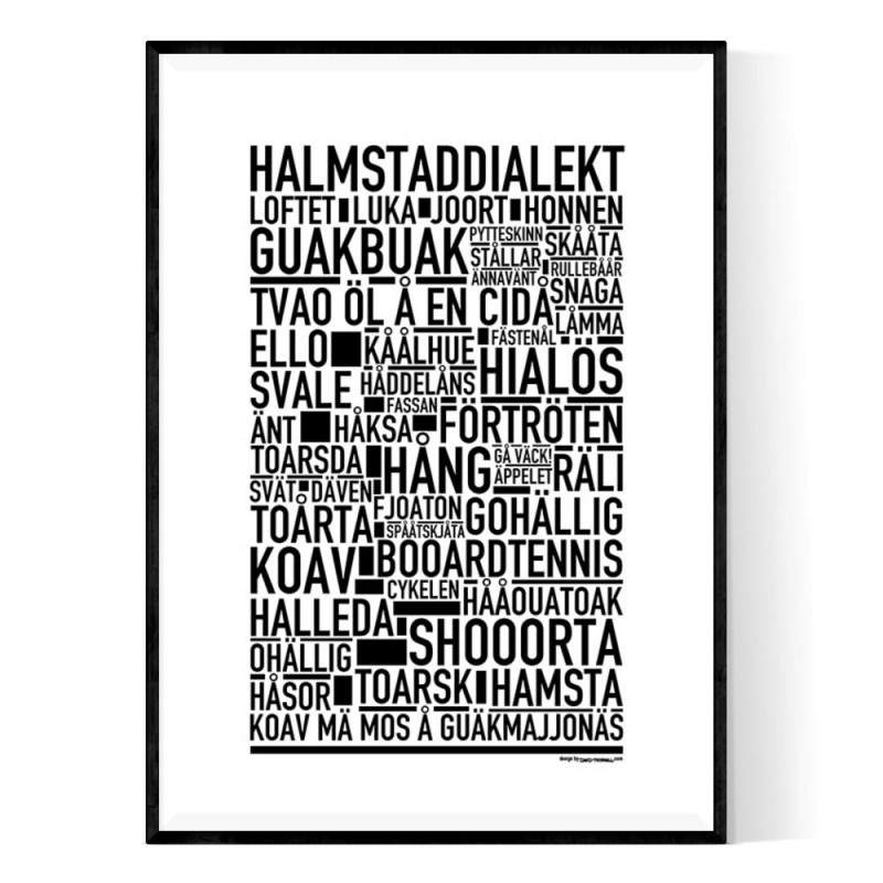 Halmstaddialekt Poster