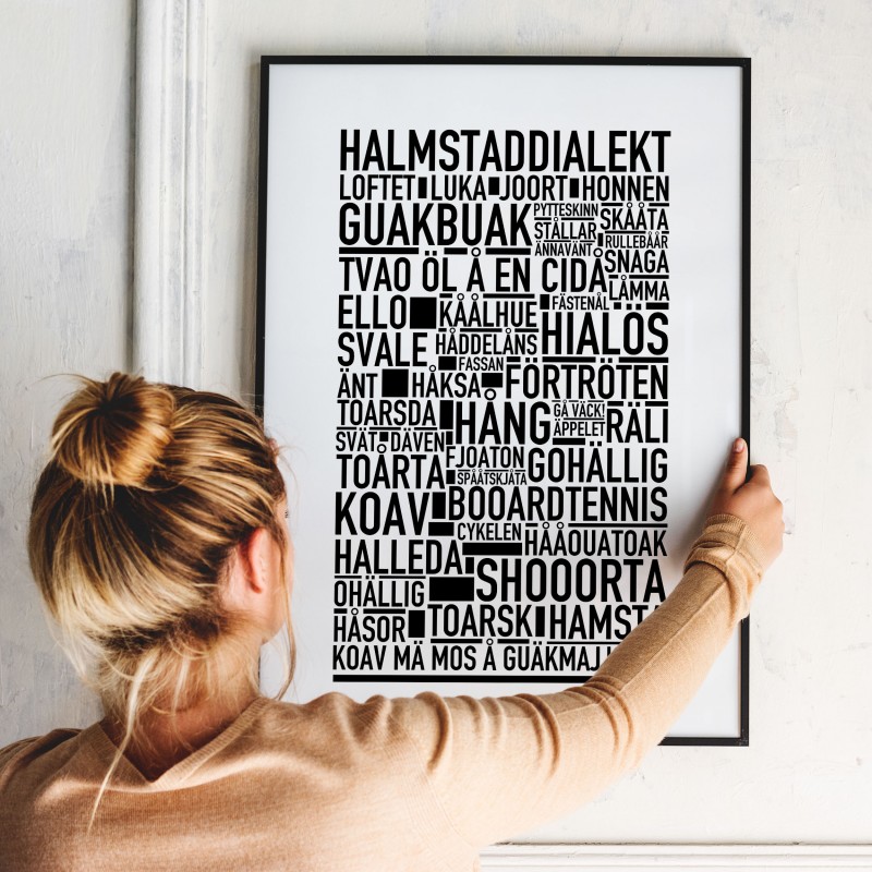 Halmstaddialekt Poster