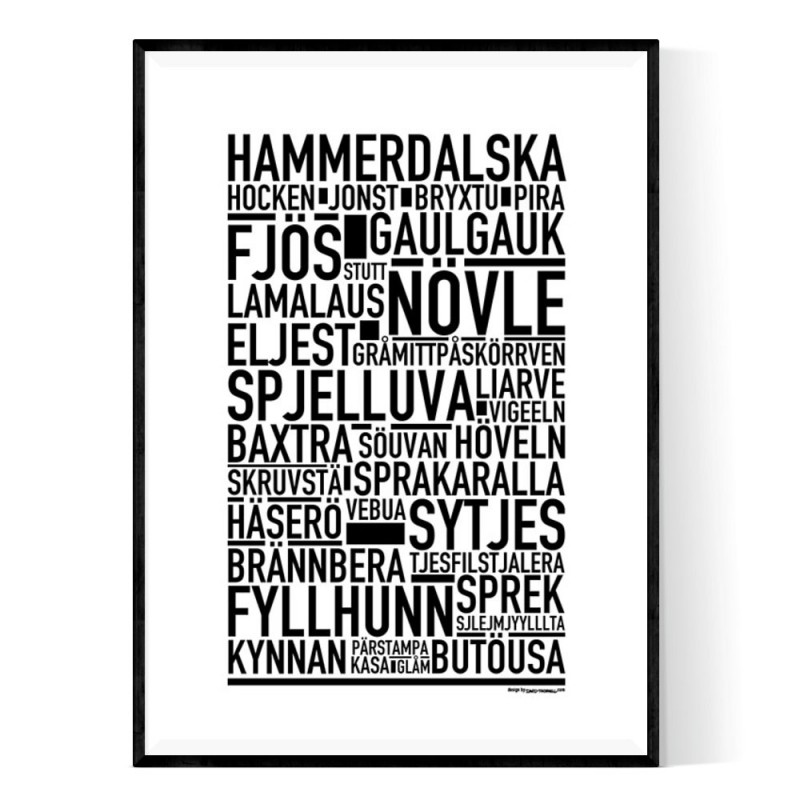 Hammerdalska Poster
