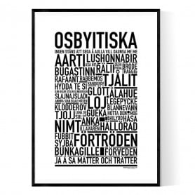 Osbyitiska Poster