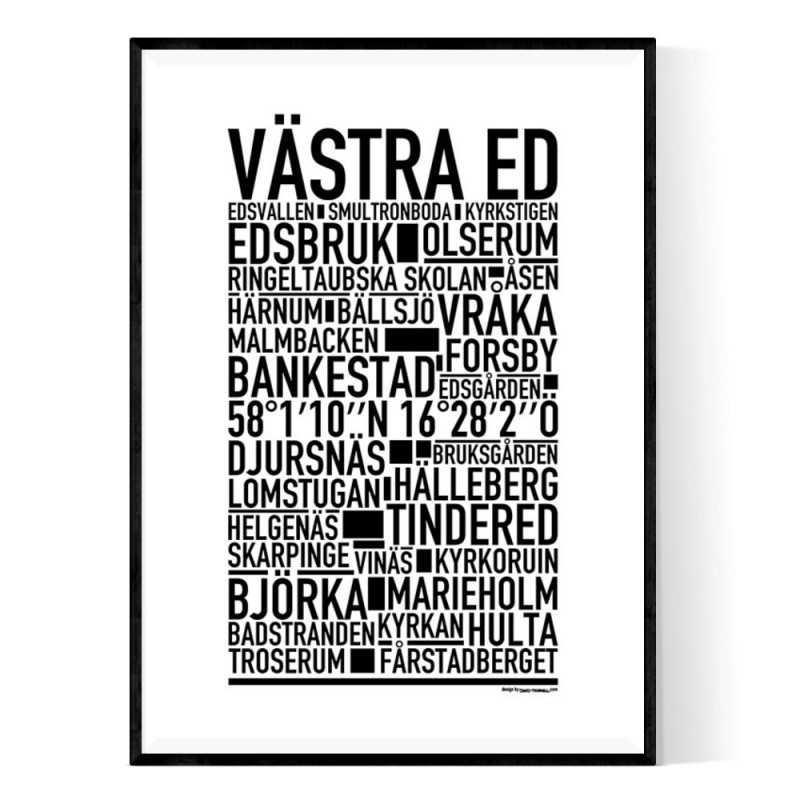 Västra Ed Poster