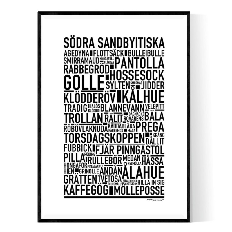 Södra Sandbyitiska Poster