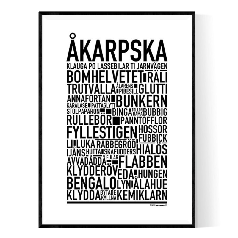 Åkarpska Poster